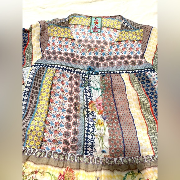 Johnny Was Floral and Geometric Dress - Picture 3 of 6